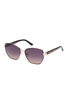 GUESS Women's UV Protection Hexagon Sunglasses - GU0010205B56 - Lens Size: 56 Mm  - Image 1