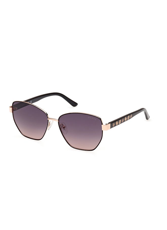 GUESS Women's UV Protection Hexagon Sunglasses - GU0010205B56 - Lens Size: 56 Mm  - Image 1