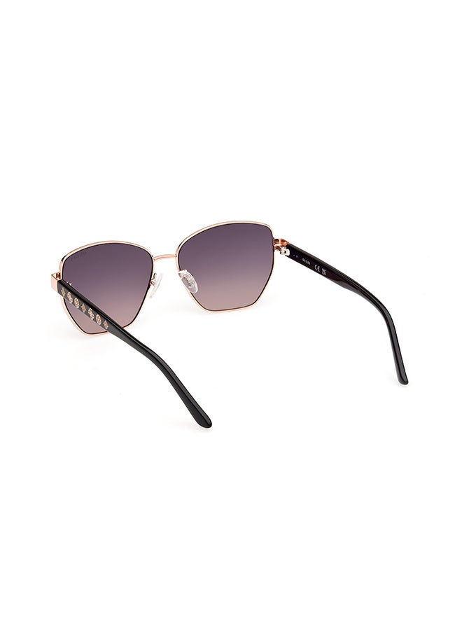 GUESS Women's UV Protection Hexagon Sunglasses - GU0010205B56 - Lens Size: 56 Mm  - Image 3