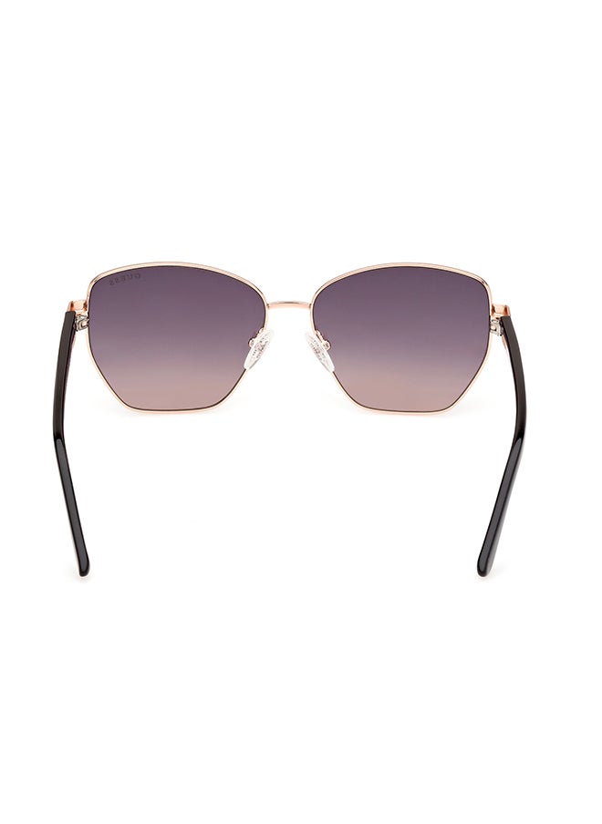 GUESS Women's UV Protection Hexagon Sunglasses - GU0010205B56 - Lens Size: 56 Mm  - Image 4