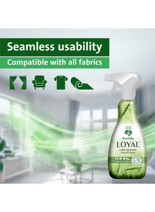 loyal Green Valley Fabric Refresher - Easy to Iron - Odor Neutralizing  - 350 ml - Image 4