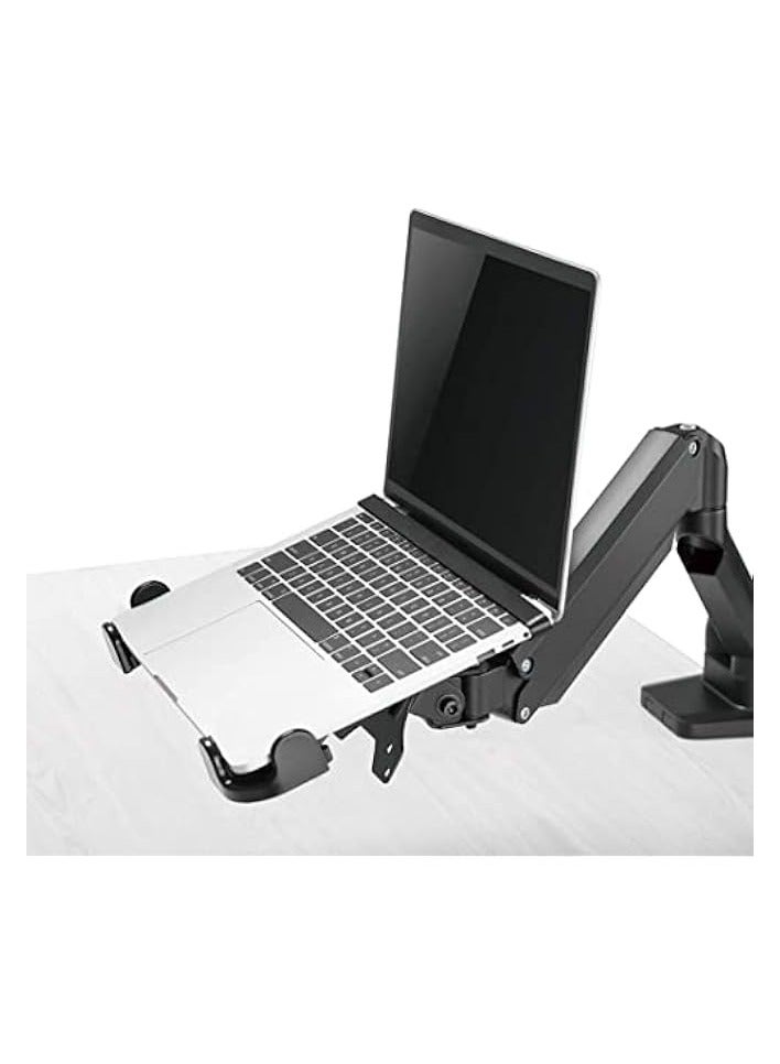 erorex Laptop Holder for VESA Compatible Monitor Arm. Adjustable Monitor Mount Holder With Strap Black - Image 2