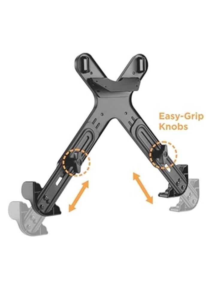 erorex Laptop Holder for VESA Compatible Monitor Arm. Adjustable Monitor Mount Holder With Strap Black - Image 3