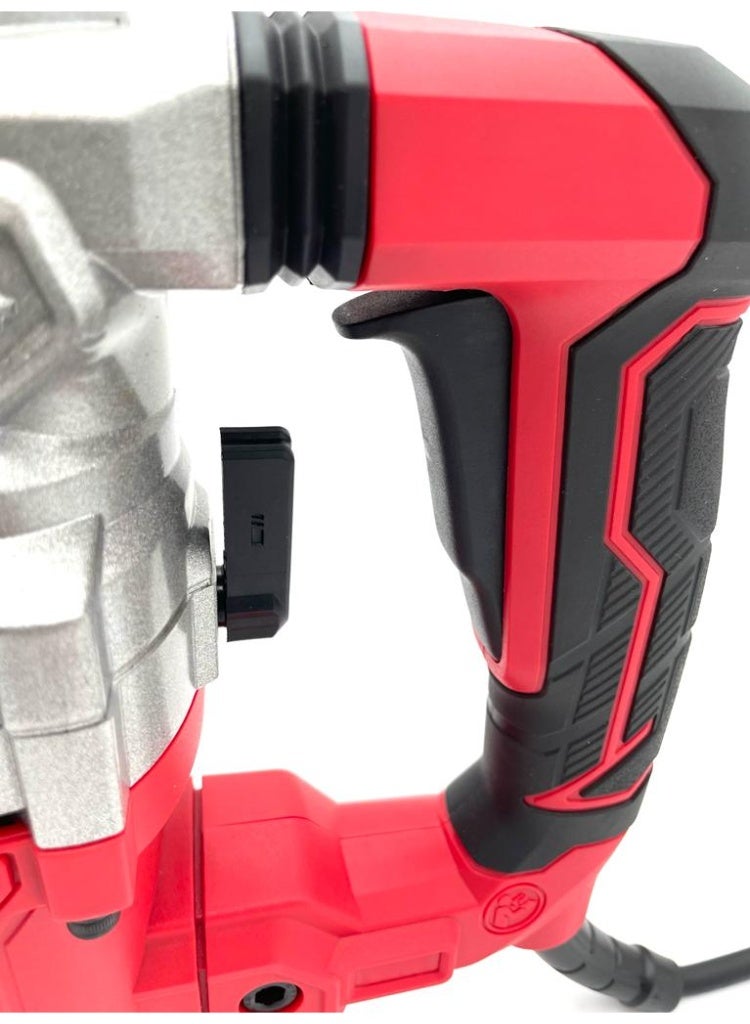 OSCO-TOOLS The OSCO 1500W Demolition Hammer – 32mm is a heavy-duty power tool engineered for maximum performance in concrete breaking, demolition, chiseling, and heavy construction tasks. Built with durability and precision in mind, this demolition hammer is the perfect choice for professionals and DIY enthusiasts who demand strength and reliability in every project. - Image 4