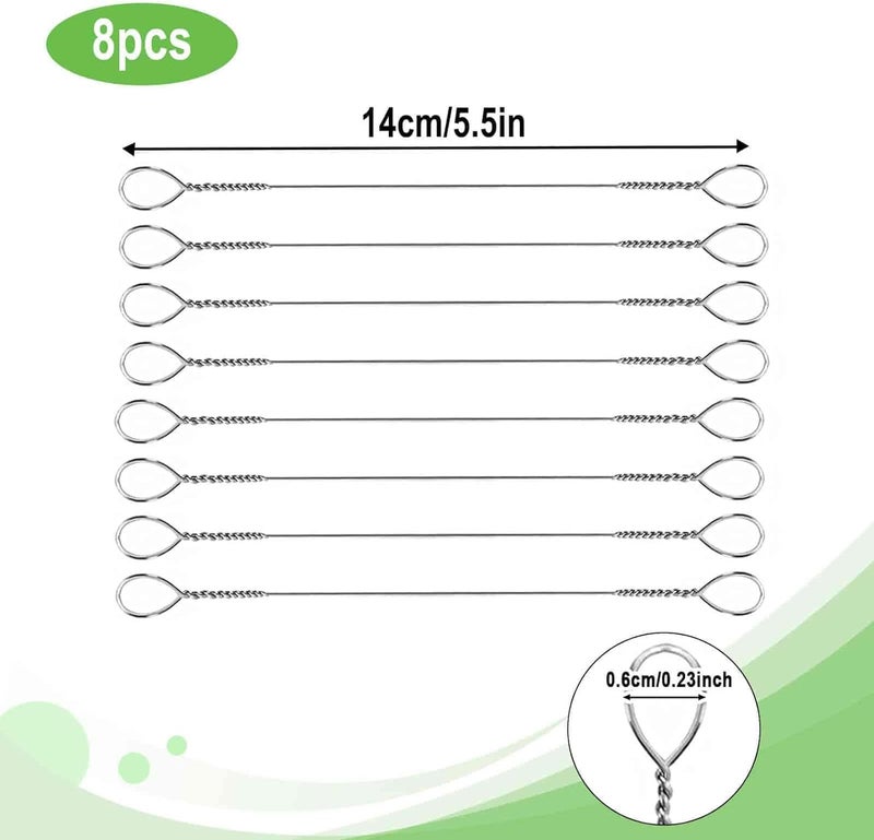 SIPARUI 8-Piece Cheese Slicer Wire, Replacement Cheese Slicing Board Wire, Marble Cheese Slicing Board Wire for Cutting Cheese and Butter Chunks, 5.5-Inch Length (8-Piece Pack) - Image 2
