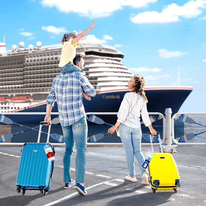 SEAVILIA 8 Pack Cruise Luggage Tag Holder, Cruise Essentials 2025 for NCL, Princess, Carnival, Royal Caribbean and Celebrity Cruise Luggage Tags for Travel Essentials by SEAVILIA - Image 4