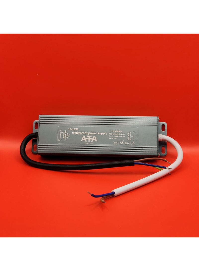 ATA 12V100W Power Supply IP67 Waterproof Transformer - Image 1
