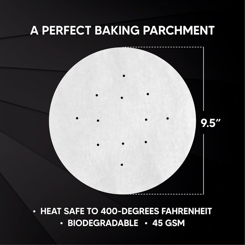 Helen's Asian Kitchen Perforated Parchment Steamer Liners - 20 Count, 9.5 Inch - Image 2