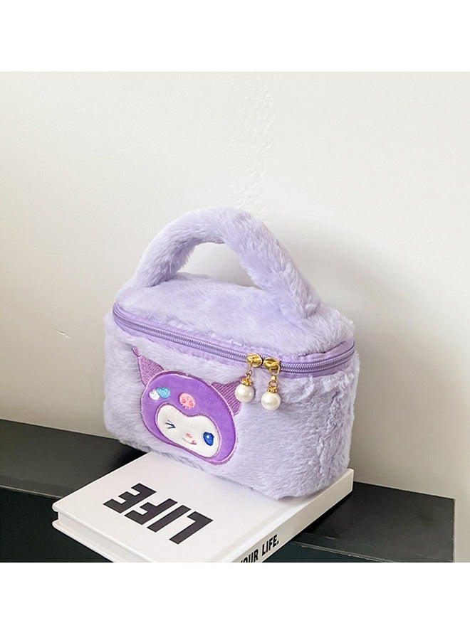 حقيبة مستحضرات التجميل المحمولة Sanrio kuromi مقاس 8 بوصات - Image 4