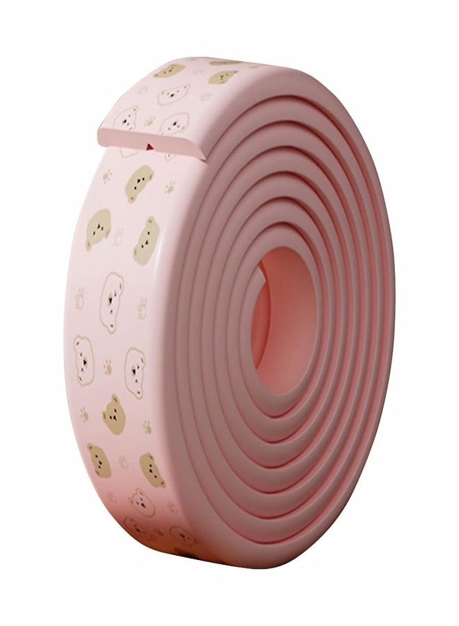 DANSR Baby Proofing Edge Protector Bear Pattern High Density Foam Anti-Collision Strip Self-Adhesive Desk Edge Guard for Corners Flexible Child Safety Cushion Roll for Home Furniture (Pink) - Image 1