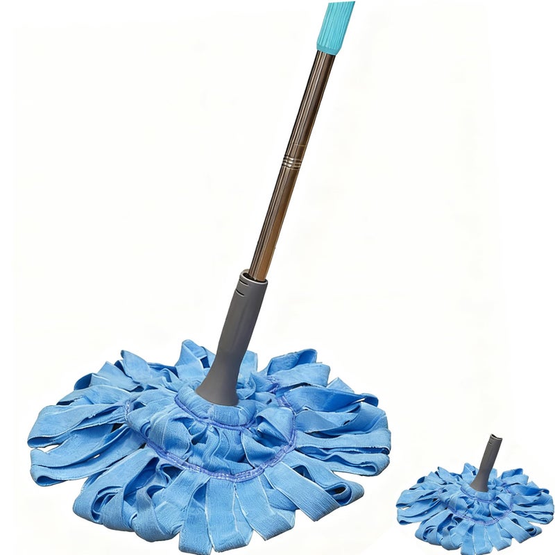 EaseYourDay Self-Wringing Twist Mops, Hands-Free Ratchet Wringing, Microfiber Mop with 1 Extra Refill - Image 1