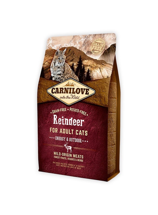 CARNILOVE Reindeer For Adult Cats - 2 KG - Image 1