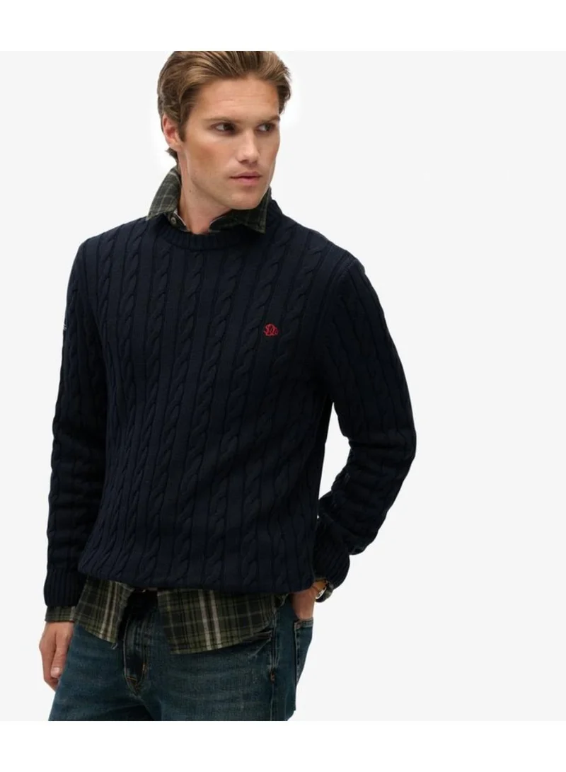 Superdry Cotton Cable Knit Crew