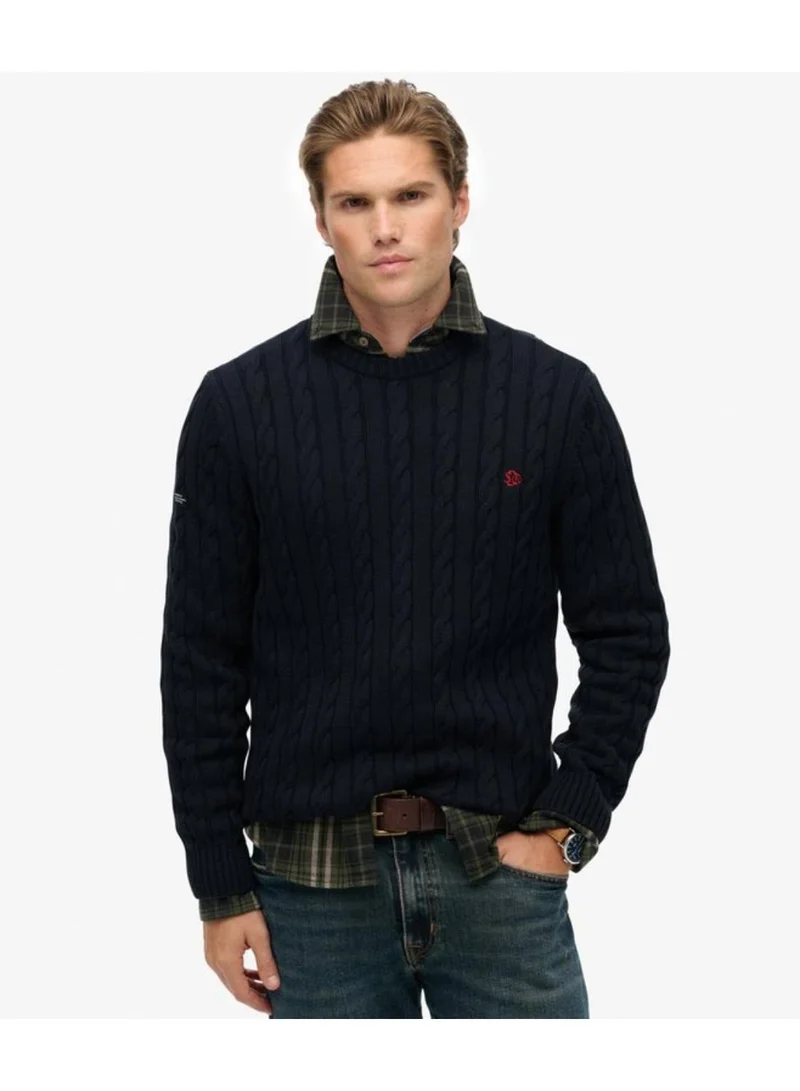 Superdry Cotton Cable Knit Crew