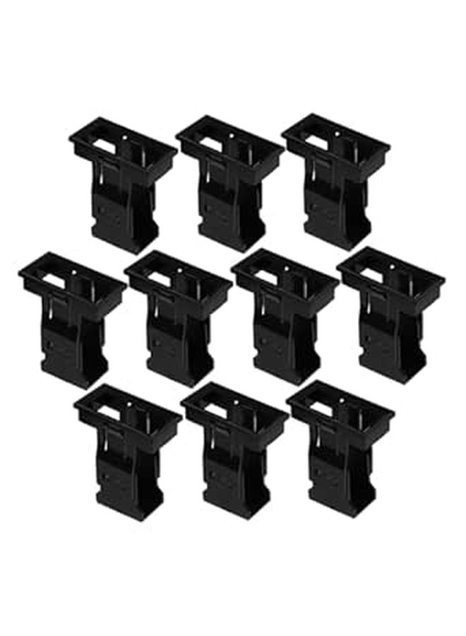 10Pcs Plastic Concealed Circuit Breaker Bracket MCB Mounting Frame Easy Installation Secure Fixation - Image 1