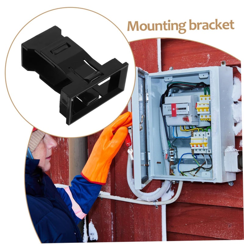 10Pcs Plastic Concealed Circuit Breaker Bracket MCB Mounting Frame Easy Installation Secure Fixation - Image 4
