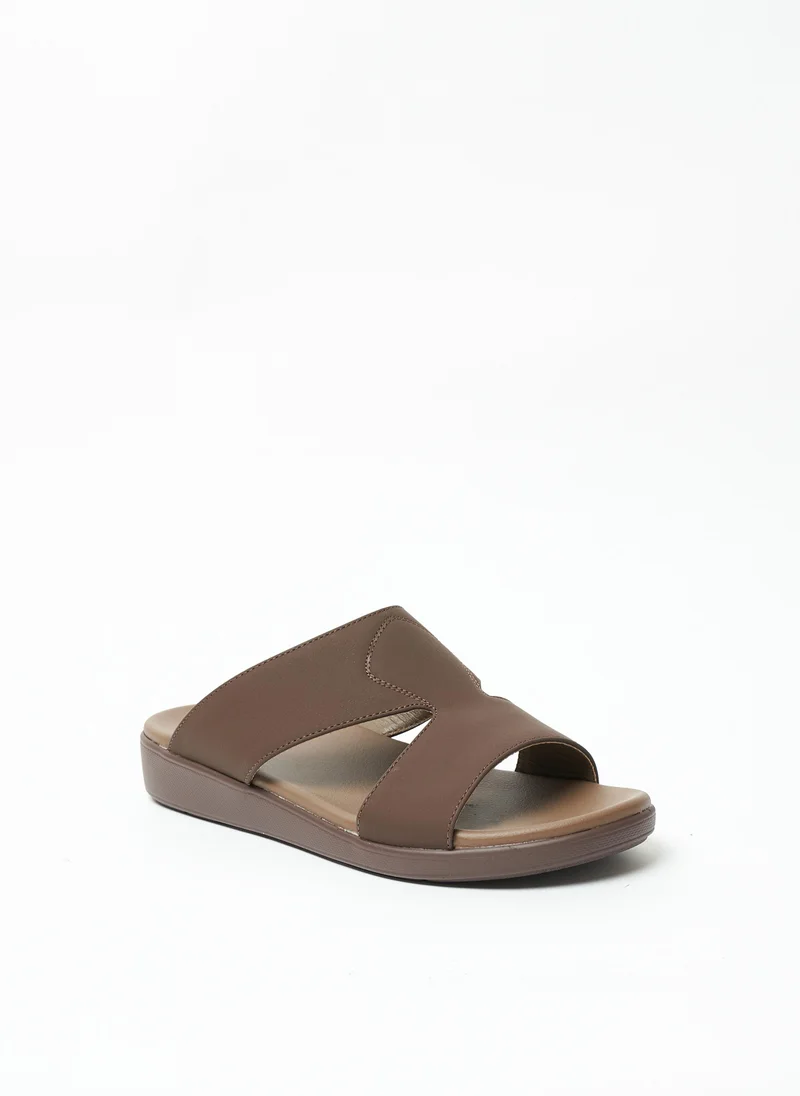 جيومني Geoomnii Mens Arabic Sandals Coffee