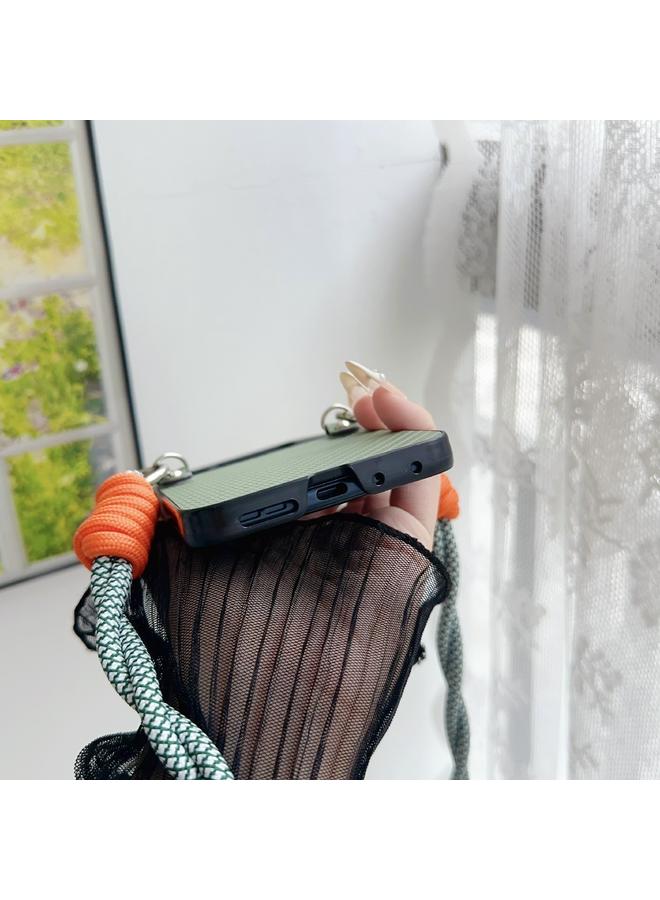 إيروريكس جراب لهاتف Motorola Razr 50 Ultra مصنوع من نسيج منسوج مع حبل ملون - Image 5