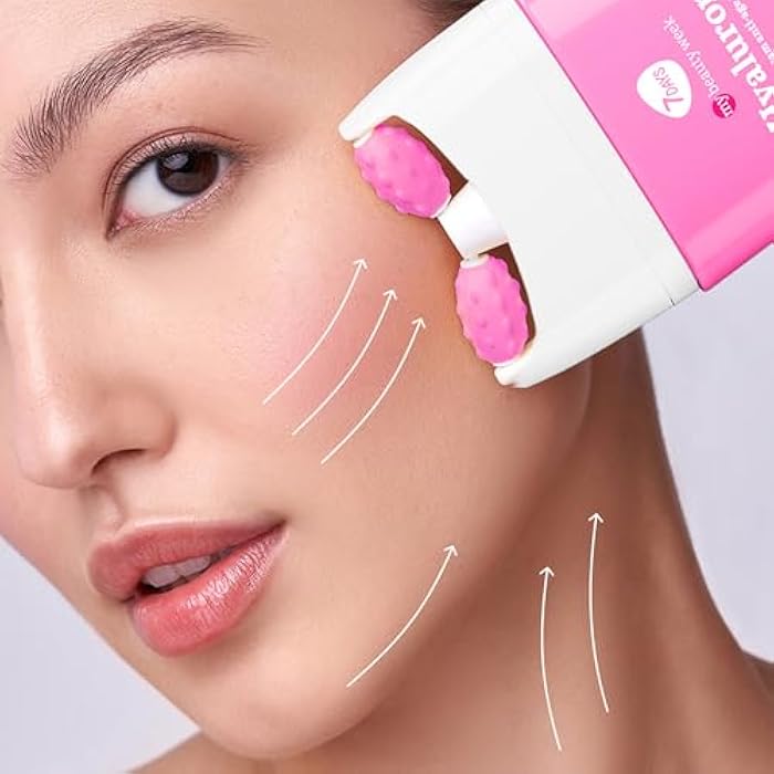 7DAYS Hyaluronic Acid Face Moisturizer – Anti-Aging Korean Skincare Cream for Firming & Wrinkle Repair with Roller & Neck Massager, 2.7 fl oz - Image 2