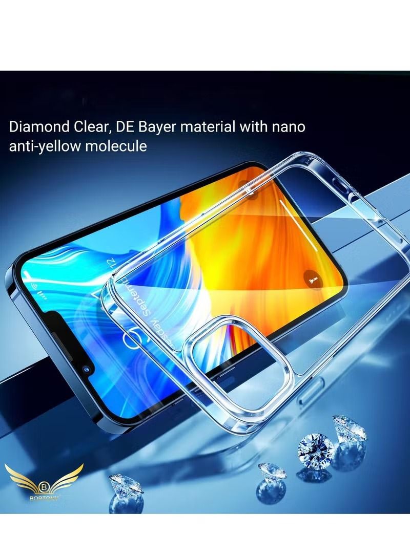 IAF iPhone 14 Case 6.1 inch Anti-Yellowing Military Back Soft Back Ultra Thin Case Anti-Drop Shockproof Protection Full Coverage Lens Clear Case for iPhone 14 Cover Clear - Image 2