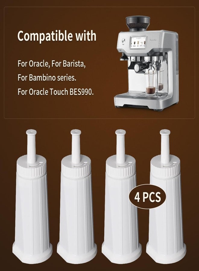WuYan 4pcs Replacement Water Filter Compatible with Breville for Barista Touch Espresso Machine BES880 BES881,for Barista Pro BES878, Oracle Touch BES990, Dual Boiler BES920 Bambino ClaroSwiss Sage - Image 5