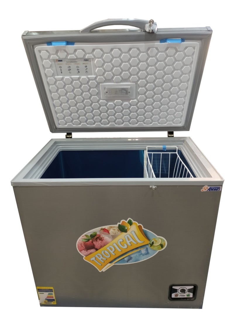 Akwrj - Aquarage Deep Freezer 240 Liters Tropical Silver Stainless - Image 1
