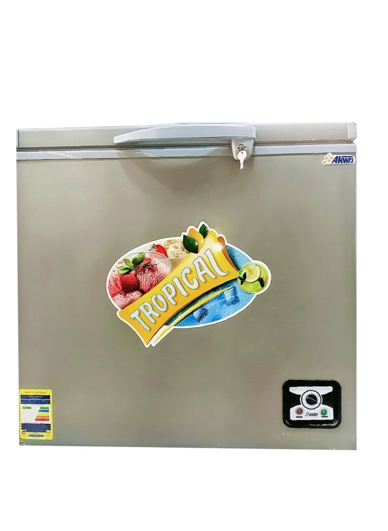 Akwrj - Aquarage Deep Freezer 240 Liters Tropical Silver Stainless - Image 1