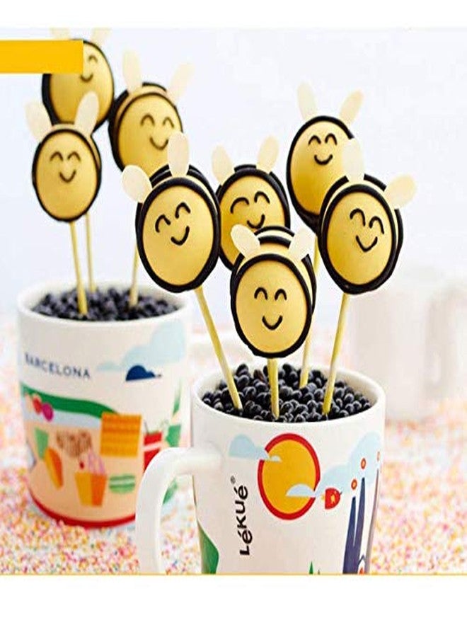 Aeyistry 100 Pcs Colorful Lollipop Sticks for Making Lollipops, Cake Pops, Candies, Chocolates(3.9 Inch,random color) - Image 4
