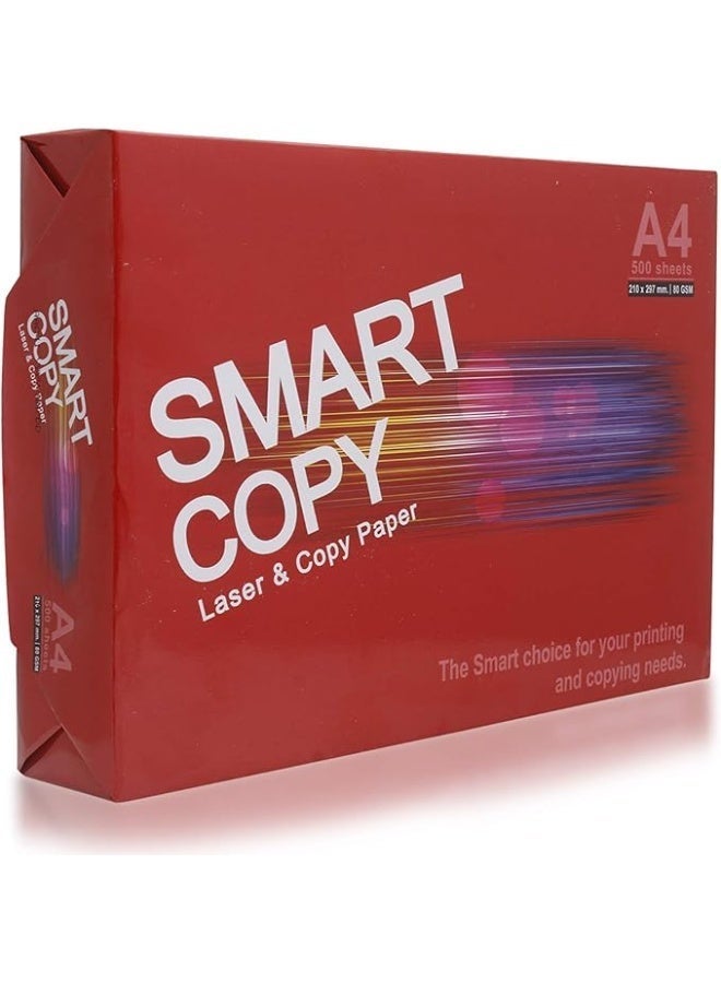 سمارت كوبي ورق A4 أبيض من نوع Smart Copy ، 80 جرام/م²، 5 علب × 500 ورقة - Image 2