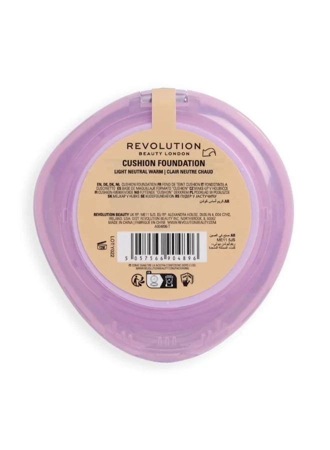 Revolution Warm Superdewy Cushion Foundation Light Neutral Warm for Women | Best Price UAE