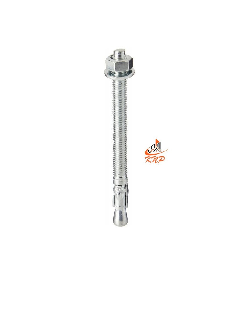 KNP Zinc Plated Through Bolt 12x100mm - 5pcs  - Image 2