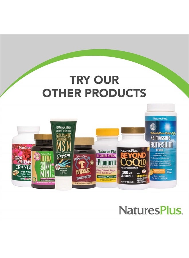 Nature's Plus NaturesPlus Herbal Actives Chinese Green Tea - 400 mg, 60 Vegan Capsules - Nutritional Support for Free-Radical Defense & Overall Well-Being - Vegetarian, Gluten-Free - 60 Servings - Image 5