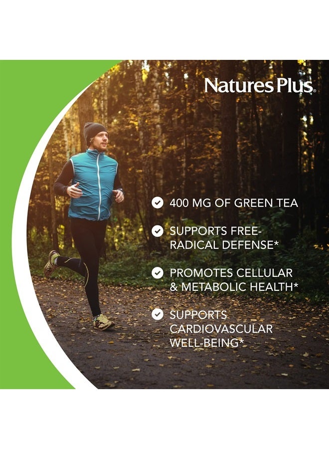 Nature's Plus NaturesPlus Herbal Actives Chinese Green Tea - 400 mg, 60 Vegan Capsules - Nutritional Support for Free-Radical Defense & Overall Well-Being - Vegetarian, Gluten-Free - 60 Servings - Image 2