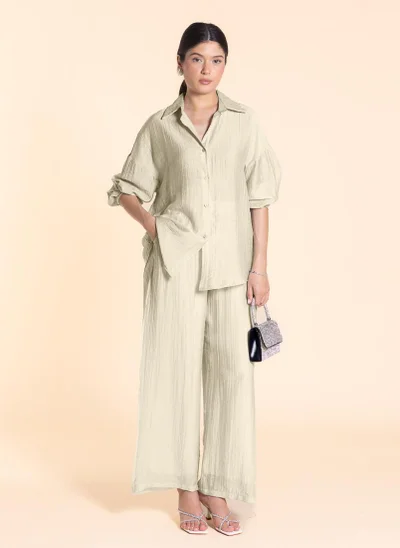 SHAPES LIGHTWEIGHT SEMI-SHEER SHIRT SET