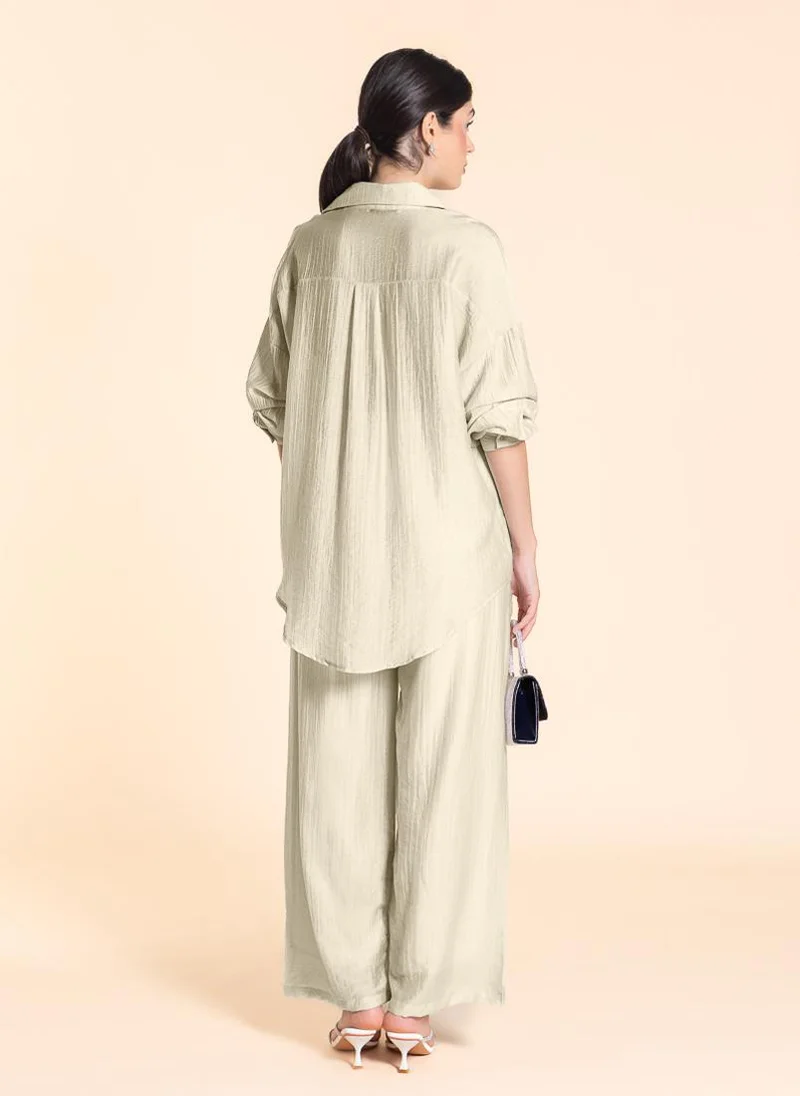 SHAPES LIGHTWEIGHT SEMI-SHEER SHIRT SET