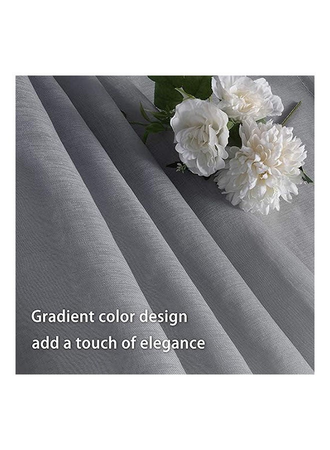  انتكس بيت الستائر ‎ ستائر فاخرة من الفوال بألوان متدرجة مع حلقات فولاذية قطعة واحدة - Image 4