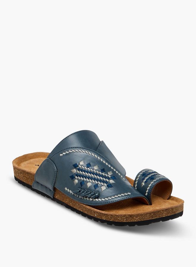 Al Waha Men Embroidered Arabic Sandals Ramadan Collection - Image 1
