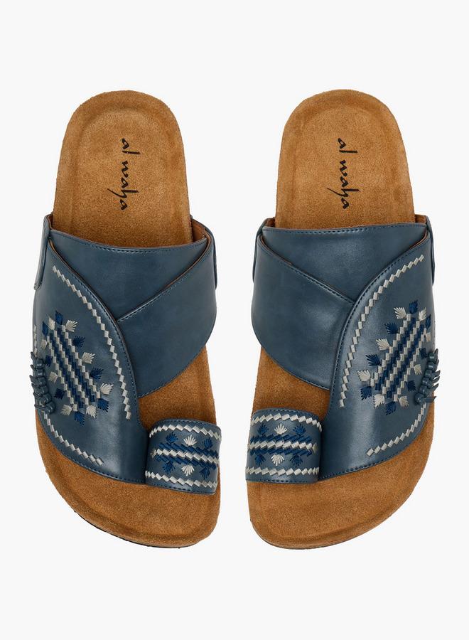Al Waha Men Embroidered Arabic Sandals Ramadan Collection - Image 2