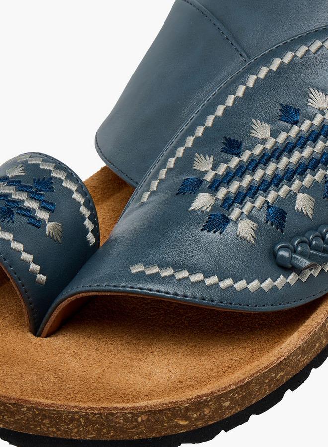 Al Waha Men Embroidered Arabic Sandals Ramadan Collection - Image 4