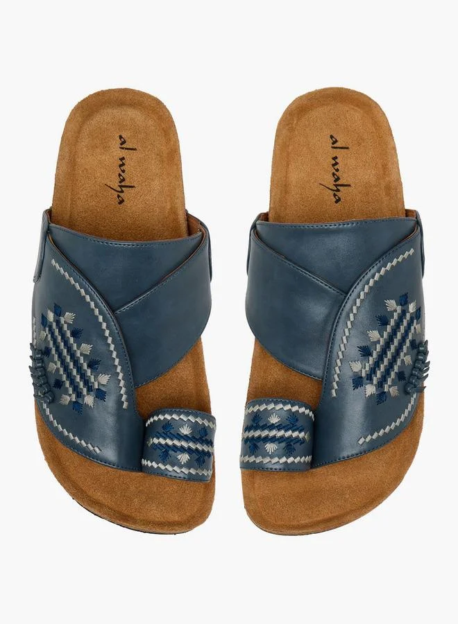 Al Waha Men Embroidered Arabic Sandals
