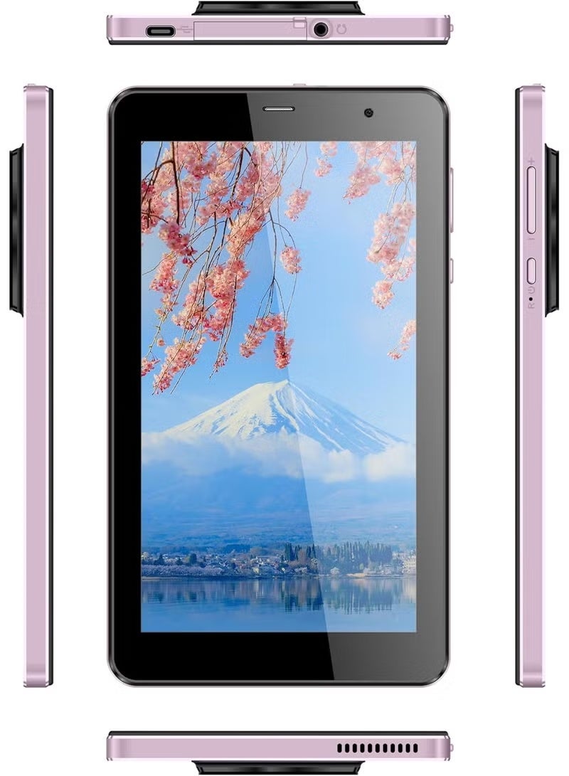 ELTRAZONE CM518 Pro 7-Inch Smart Tablet, Android 13 Kids Computer Tablet, 8GB RAM, Wireless Keyboard & Protective Cover, Single SIM 5G LTE & WiFi, HD Touchscreen Display, Portable Tablet PC for Kids, Online Learning, Study, Games, Streaming & Entertainment, Golden - Image 2