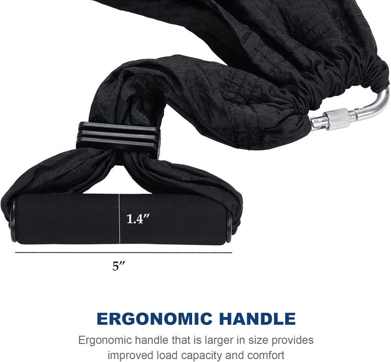 ZELUS Aerial Yoga Swing Sling Strong Yoga Hammock Kit Set Trapeze Inversion Equipment Include 2 Extensions Straps and Ceiling Mounting Kit - Image 5