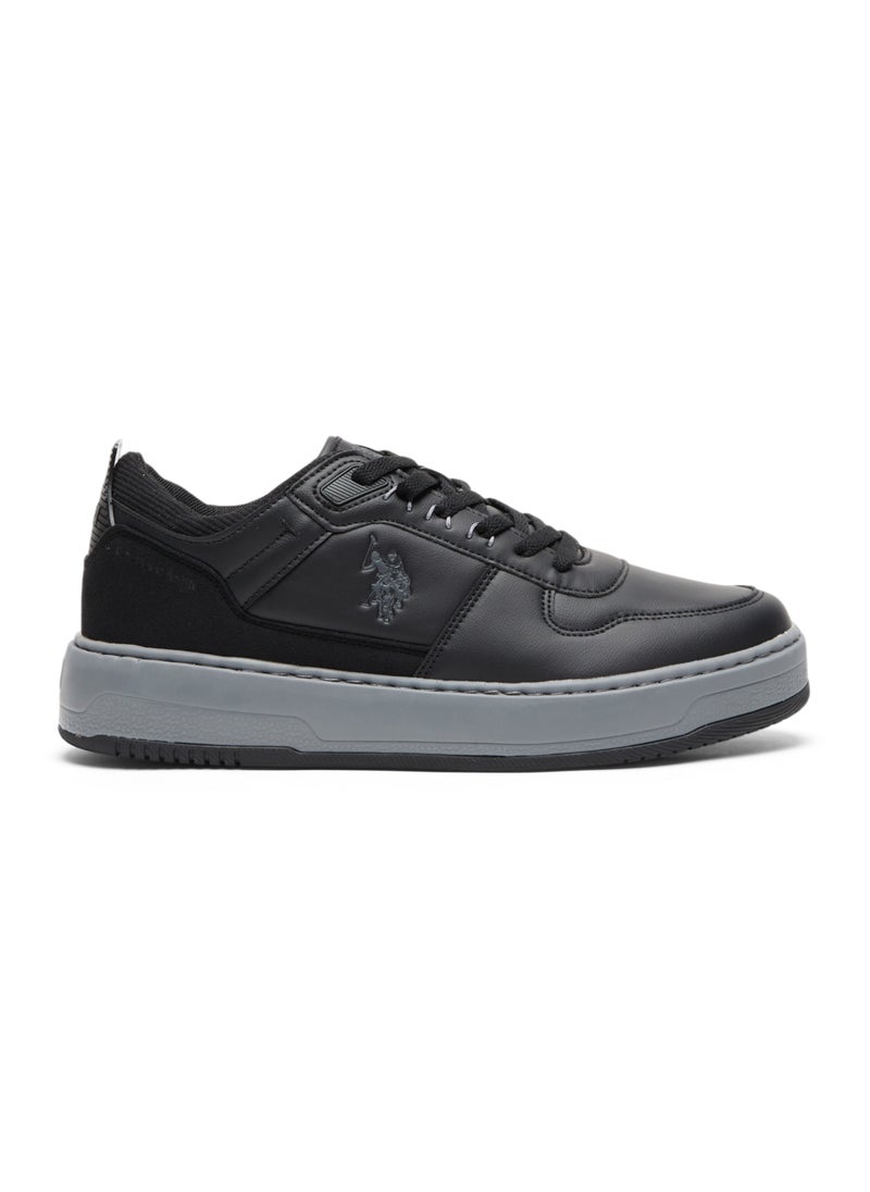 Men's Black Low-Top Casual Sneakers - Dual-Tone Sole Lace-Up Design for Everyday Style - pzsku/ZE5465CA4117E1EA6E831Z/45/_/1731667595/0d3fc07b-336e-4a1d-bdcc-93100e143903