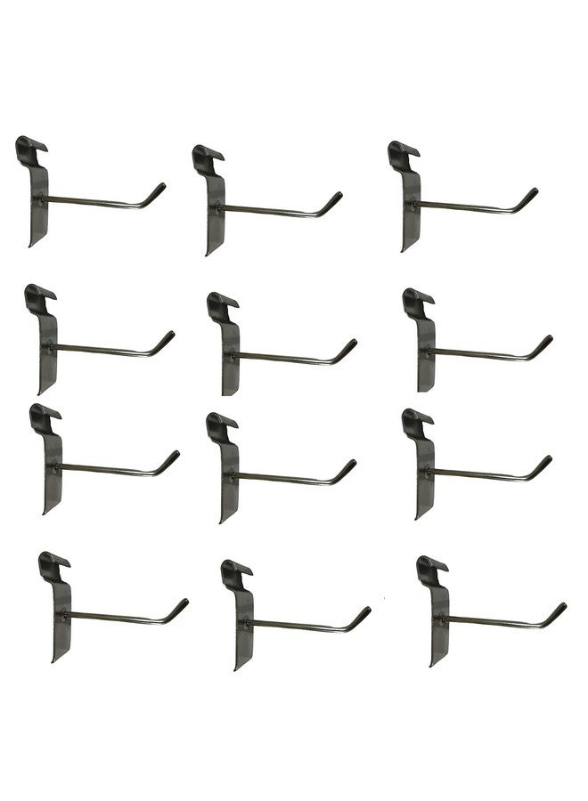 Q1 Beads Q1 Beads Stainless Steel 12 Pcs 12 inches Grid Panel Hooks for Retail Display Gridwall Panel Hook Made in 5 mm Rod (12 Pack, Chrome)  - Image 1