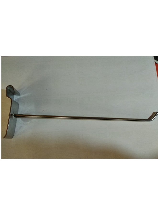 Q1 Beads Q1 Beads Stainless Steel 12 Pcs 12 inches Grid Panel Hooks for Retail Display Gridwall Panel Hook Made in 5 mm Rod (12 Pack, Chrome)  - Image 3