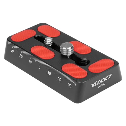 YUEOCT 80mm/3.15" Telescope Rail Bar Vixen Style Dovetail Mounting Plate, with 1/4" 3/8" D Ring Camera Screw for Telescope Saddle Mount Base OTA Equatorial Head Tripod Adapter Sky Astrophotography - Image 1