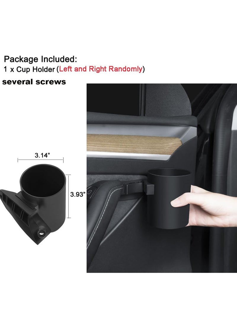 Excefore Tesla Model 3 Model Y Cup Holder, Car Door Cup Holder Bottles Expander Organizer, Water Holder Accessories for Automotive Left or Right Door (2PCS) - Image 5