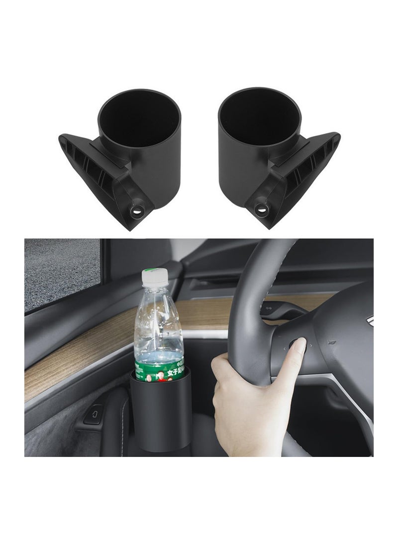 Excefore Tesla Model 3 Model Y Cup Holder, Car Door Cup Holder Bottles Expander Organizer, Water Holder Accessories for Automotive Left or Right Door (2PCS) - Image 1