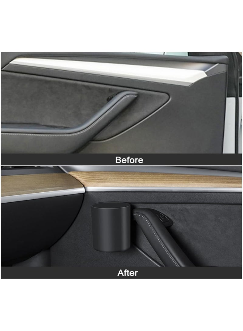 Excefore Tesla Model 3 Model Y Cup Holder, Car Door Cup Holder Bottles Expander Organizer, Water Holder Accessories for Automotive Left or Right Door (2PCS) - Image 2