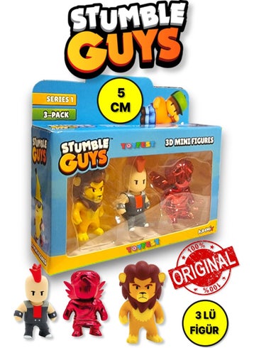 Stumble Guys Series 1 - 3D Mini 3 Figure Set - 3 Pieces Leonidas Punk Dude Ruby Cupid - 5 cm - pzsku/ZE5467DAACBA2AE896CC2Z/45/_/1737454964/a465bd3a-dbde-4af9-9e56-61a7c4d15b1f